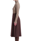 Pull chaussette laine taupe Interdee