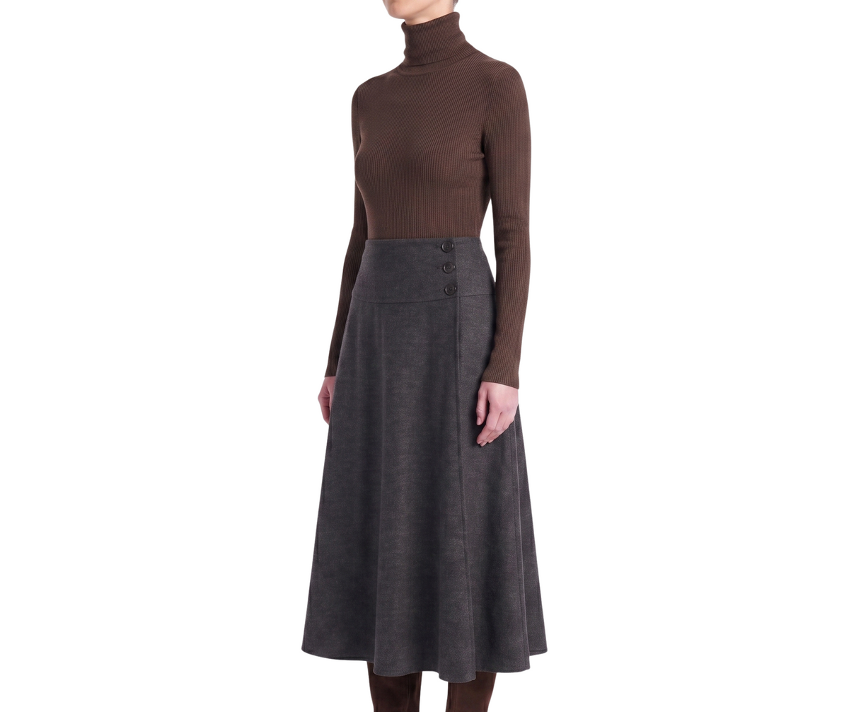 INTERDEE pull chaussette strass cacao
