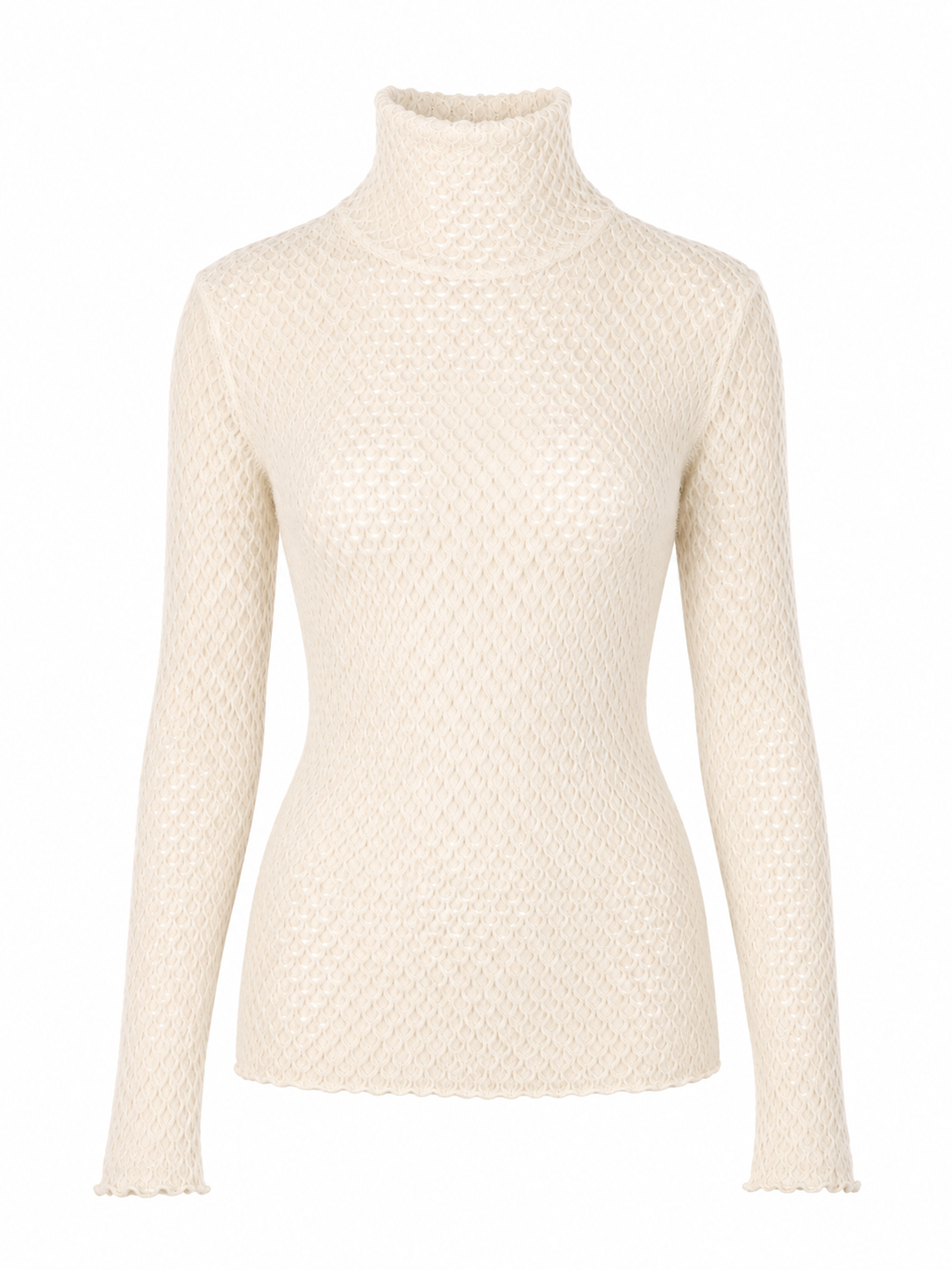 Interdee Lochmusterpullover in Ecru