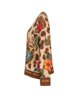Pull fin lurex col V oeil BUENA ENERGIA