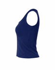 Navy blue fine knit tank top