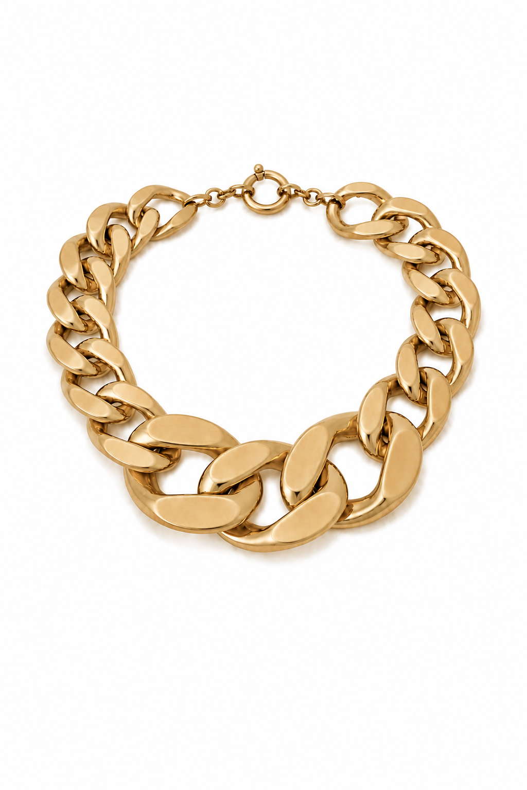 Panzerketten-Modeschmuck Gold