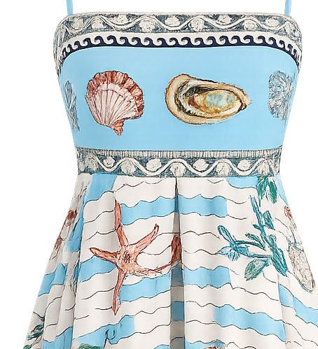 Robe courte écru ciel MER