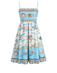 Robe courte écru ciel MER