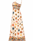 Robe longue écru coquillages