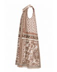 Robe tunique imprimée kaki