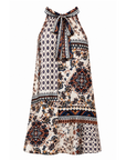 Robe tunique imprimée marine