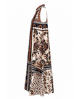 Robe tunique imprimée marine