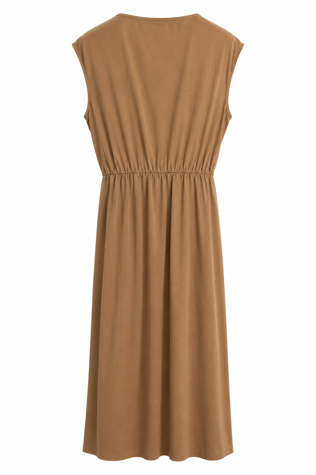Robe drapée noeud camel