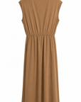 Robe drapée noeud camel