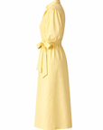 Robe manches bouffantes jaune