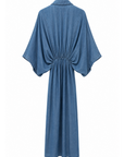 Robe midi tencel denim