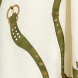 Robe longue kaki motifs maillons