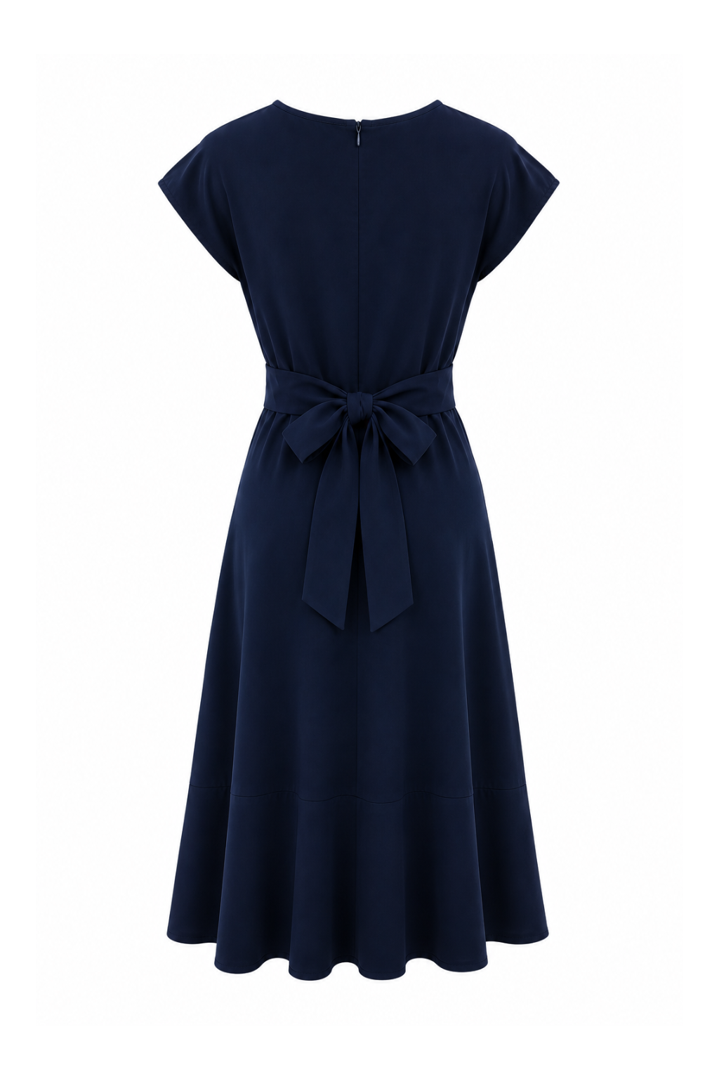 Robe noeud marine coton glacé