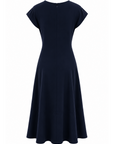 Robe noeud marine coton glacé
