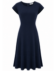 Robe noeud marine coton glacé