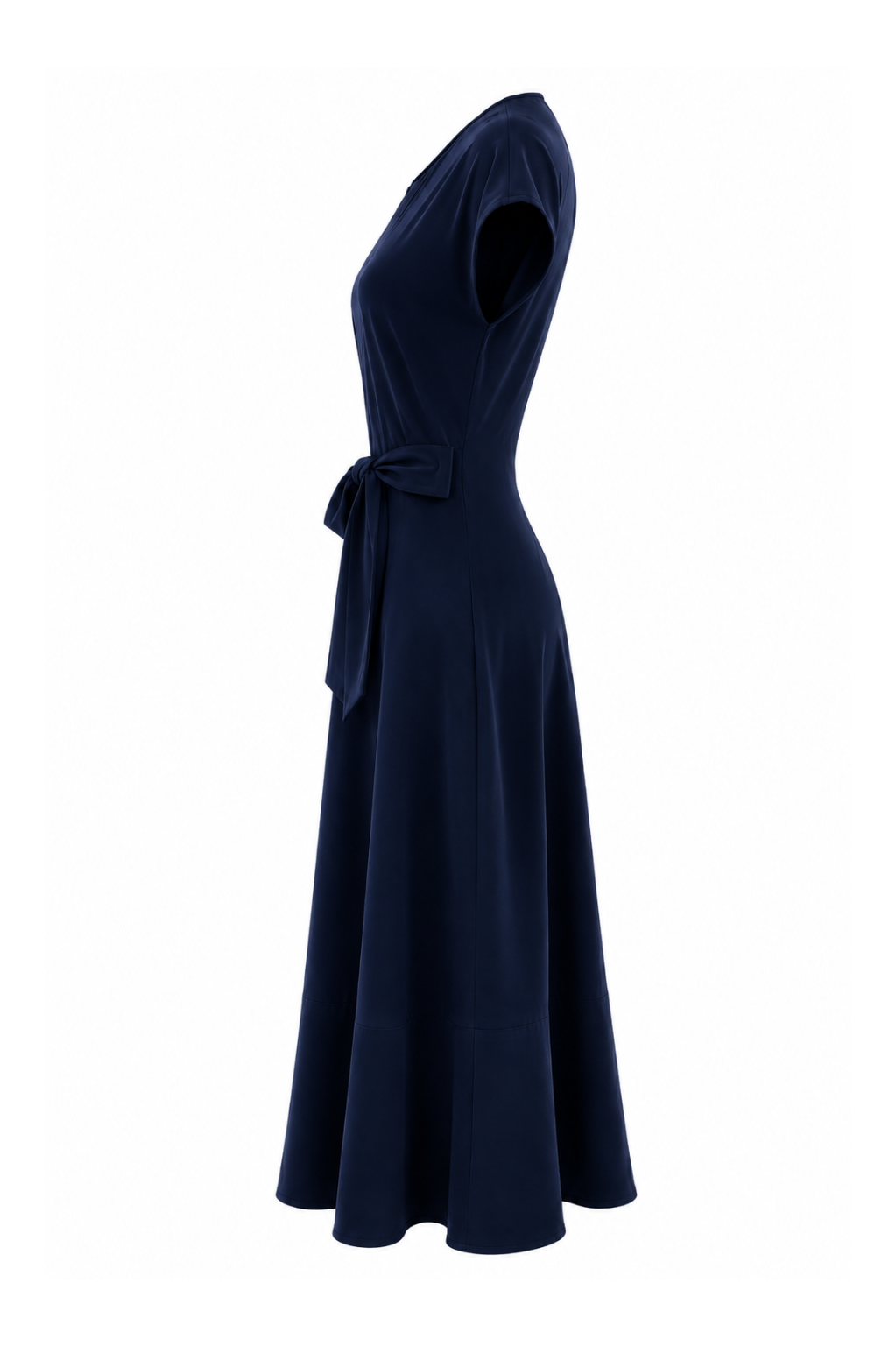 Robe noeud marine coton glacé
