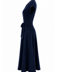 Robe noeud marine coton glacé