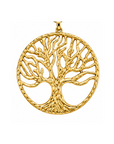 Sautoir doré pendentif arbre de vie doré