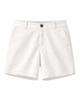 Short chino coton blanc