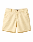 Short chino coton jaune clair
