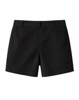 Baumwoll-Chinoshorts Schwarz