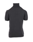 Antonello Serio Rollkragenpullover mit kurzen Ärmeln in Grau