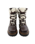 Bottines en cuir et fourrées marron La Thuile 918