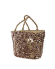 tobacco rhinestone-embellished bag