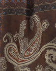 Robe légère motifs cachemire taupe marine