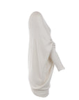 Pull col asymétrique écru Natacha