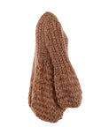 Cardigan camel grosse maille