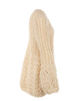 cardigan écru grosse maille