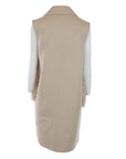 Gilet beige 2 poches fourrure
