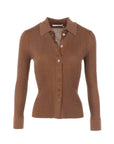 Cardigan Interdee camel ajusté et boutonnage central