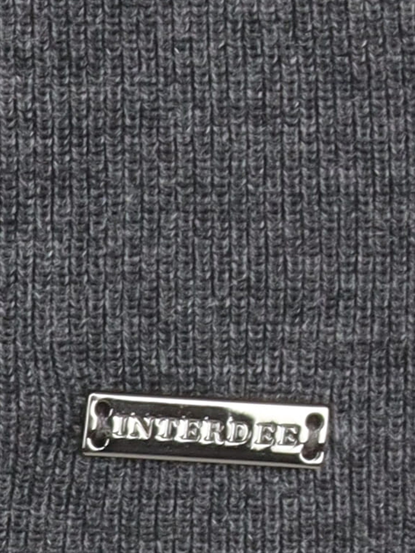 Pull Interdee anthracite orné de séquins col