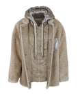 Veste fausse fourrure St Moritz/ tissu technique GIOVANNI