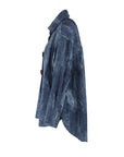 surchemise en jeans boutons décoratifs
