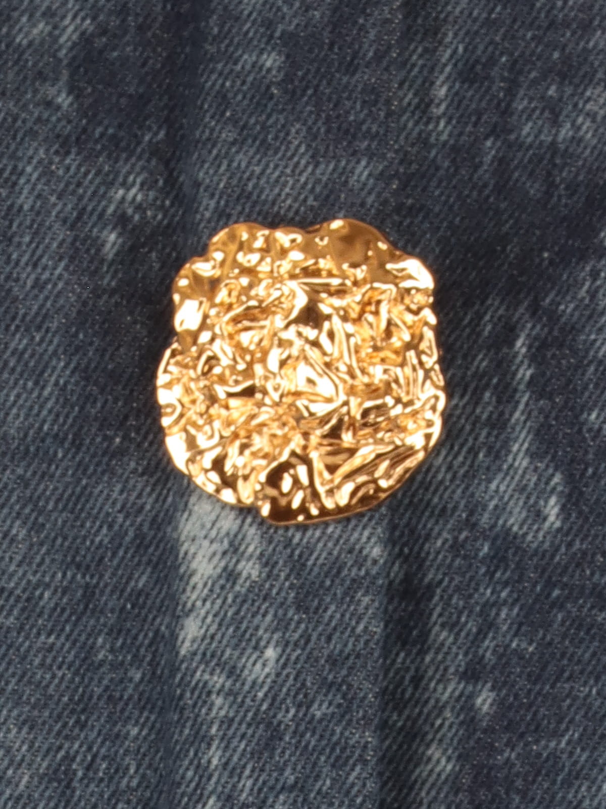 surchemise en jeans boutons décoratifs