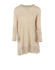 Pull Interdee beige frangé