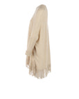 Pull Interdee beige frangé
