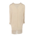 Pull Interdee beige frangé
