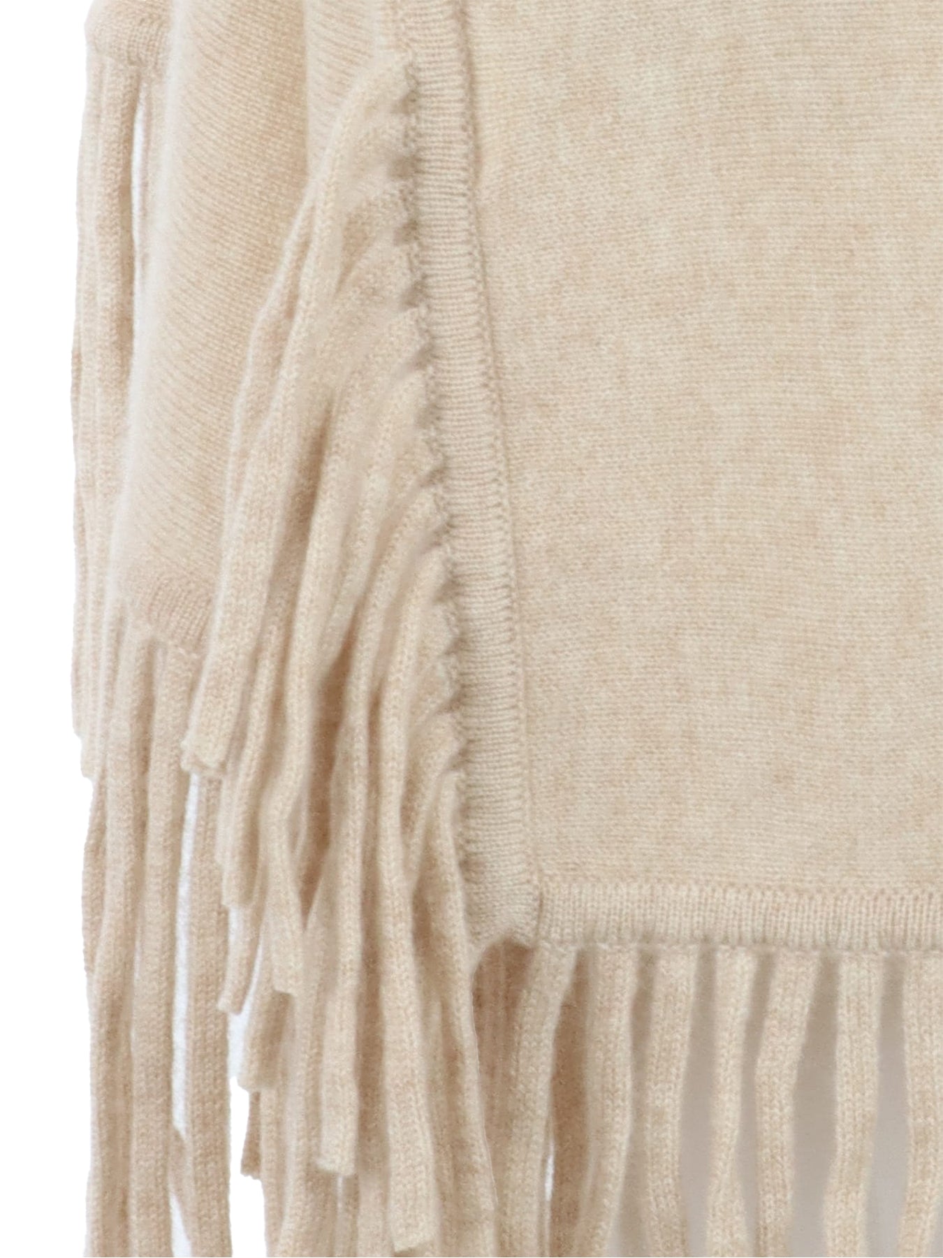 Pull Interdee beige frangé