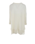 Pull Interdee écru frangé