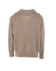 Pull Interdee taupe poche torsadée