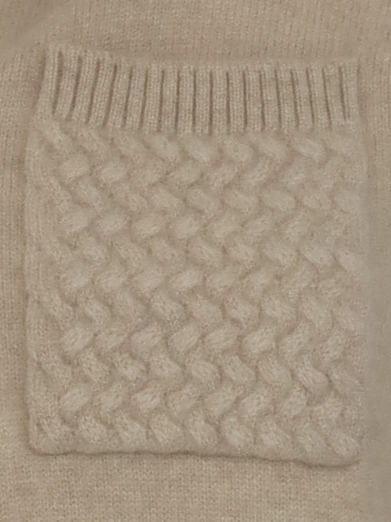 Pull Interdee beige poche torsadée
