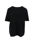 Pull manche courte Natacha col rond noir