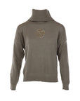 Pull court M strass taupe