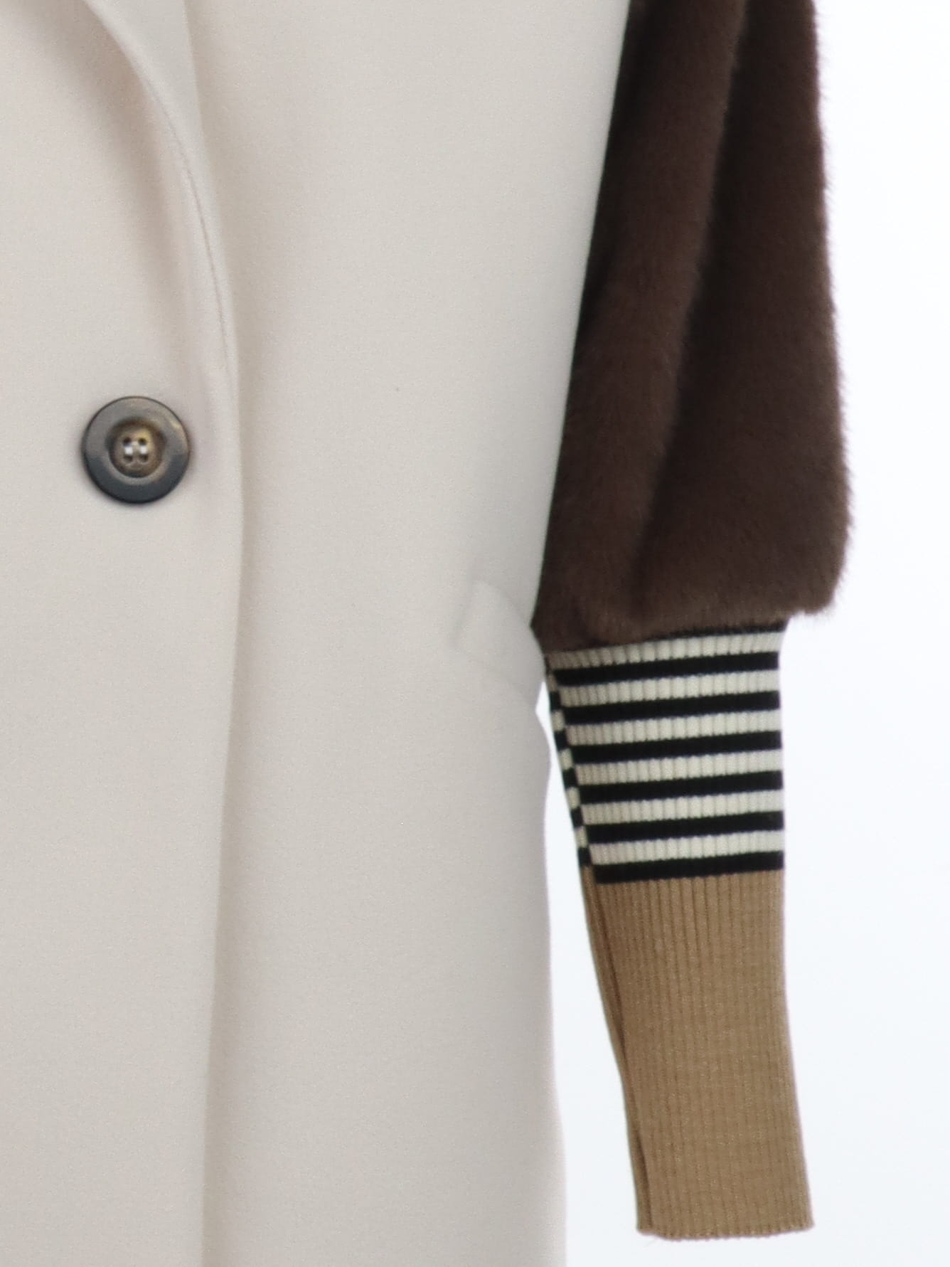 Manteau mi-long Maryley bi-matière