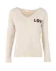 Pull LOVE LOVE LOVE beige